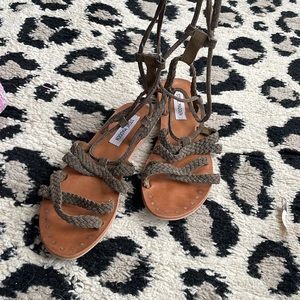 Steve Madden Leather Boho Gladiator Sandals